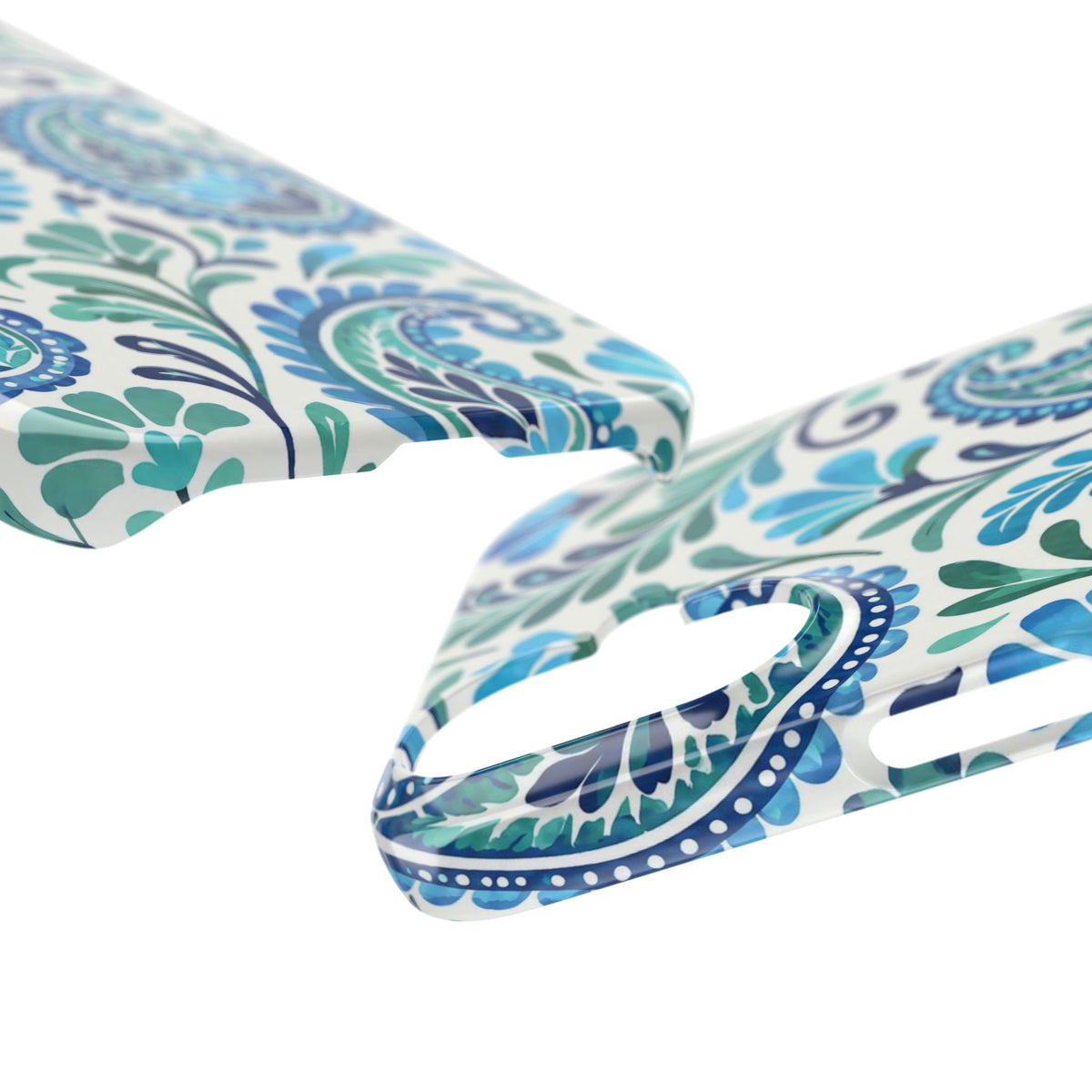 Blue Paisley Pattern— Slim Case for iPhone