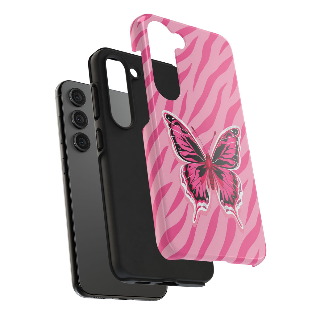 Pink Butterfly - Tough Phone Case