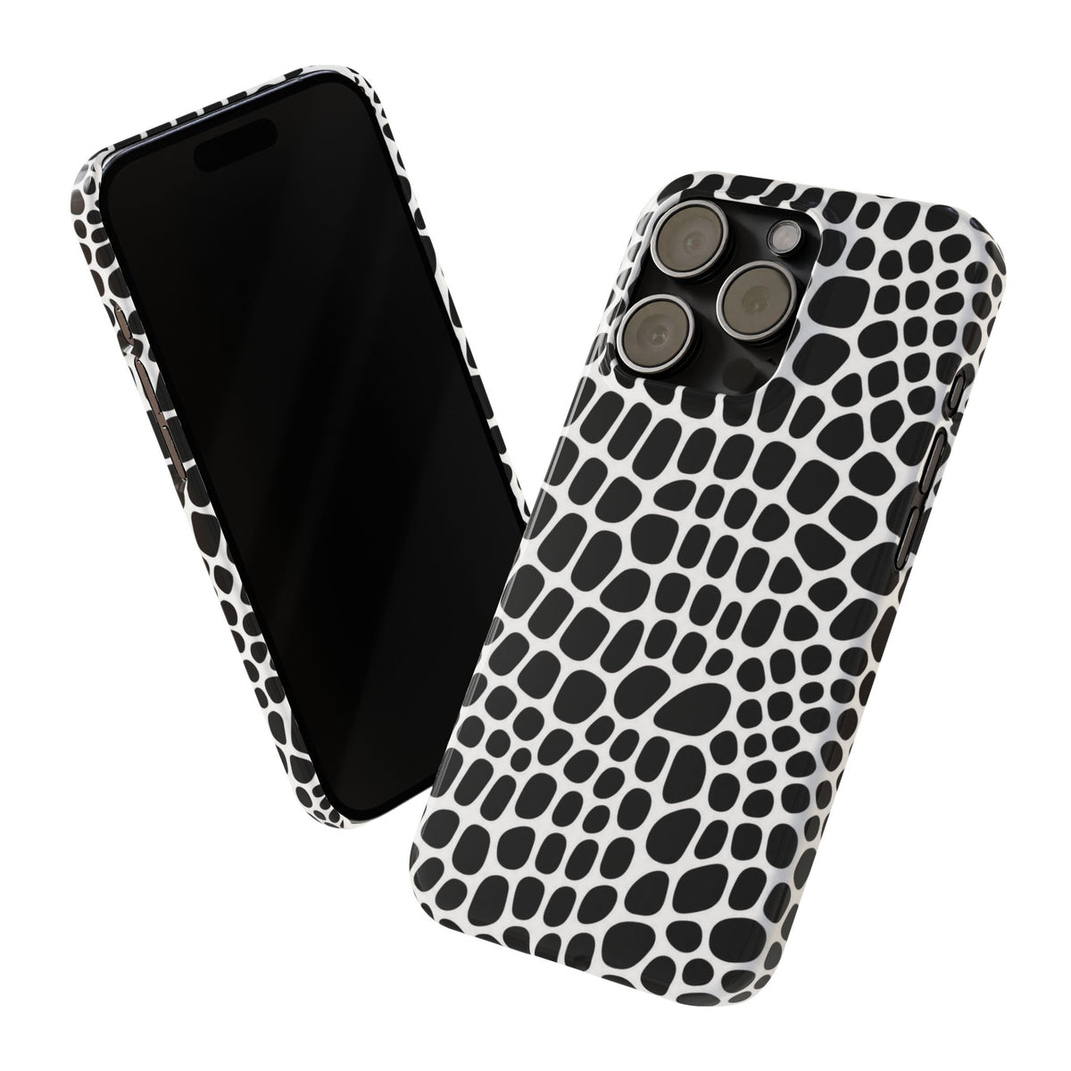Black and White Gator — Slim iphone Case