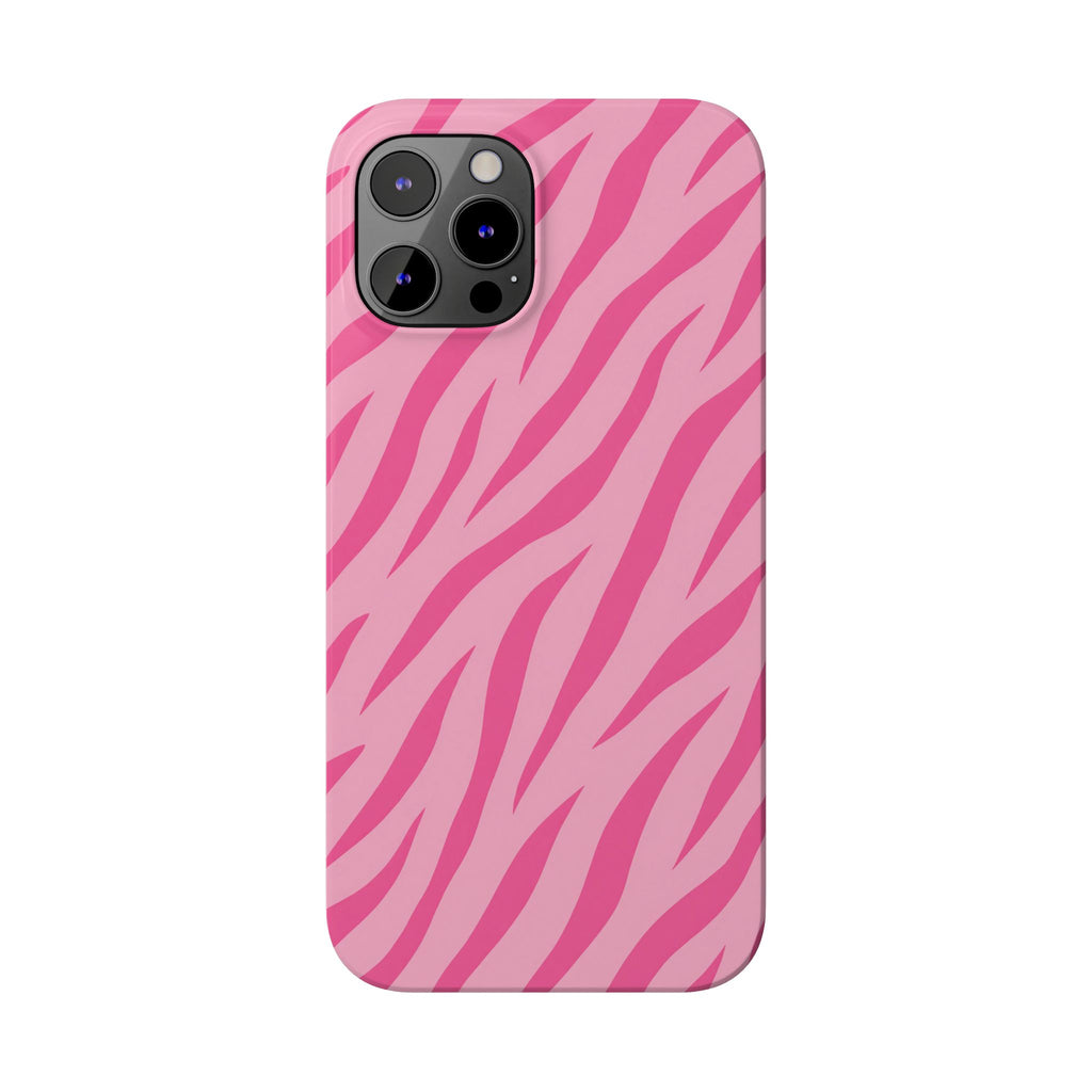 Pink Zebra— Slim iphone Case