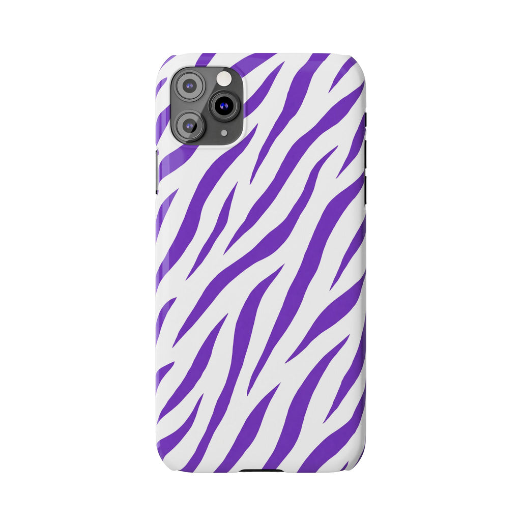 Purple Zebra  — Slim iphone Case