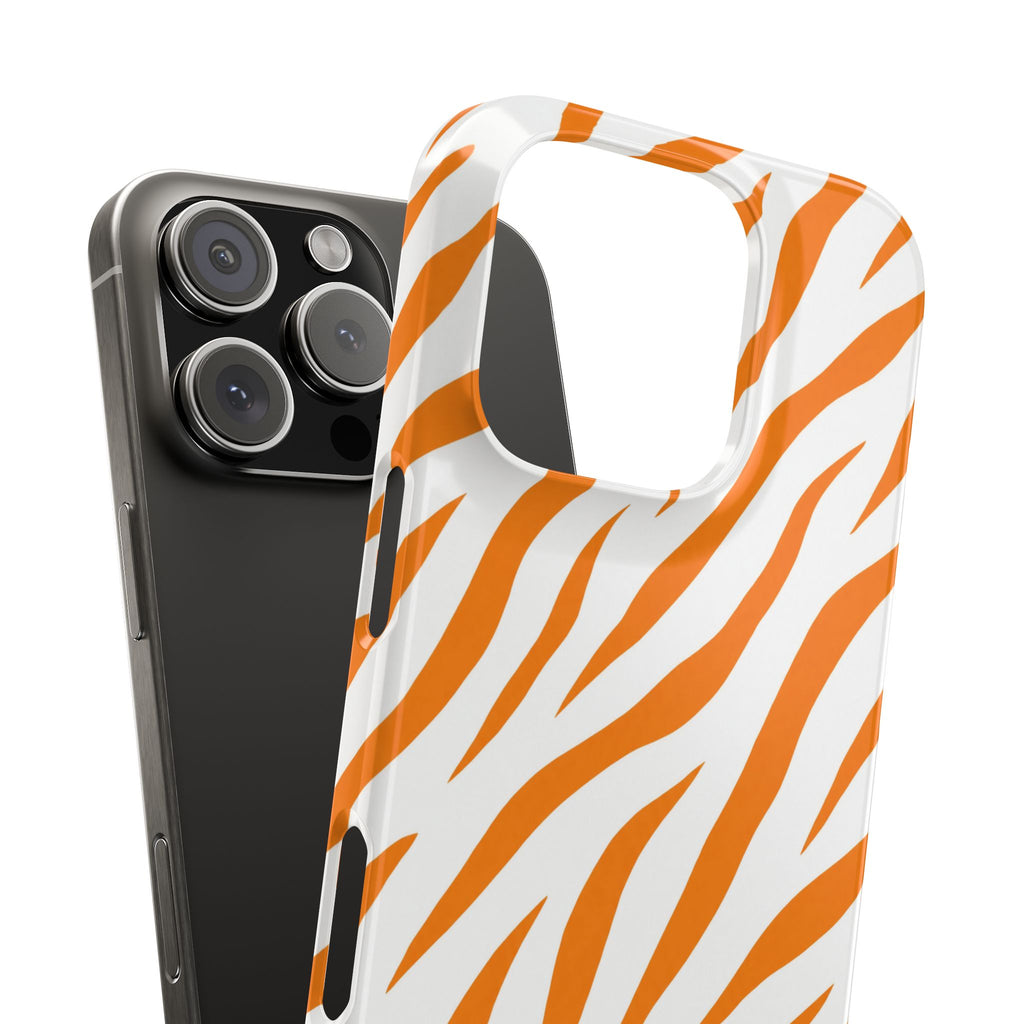 Orange Zebra— Slim iphone Case