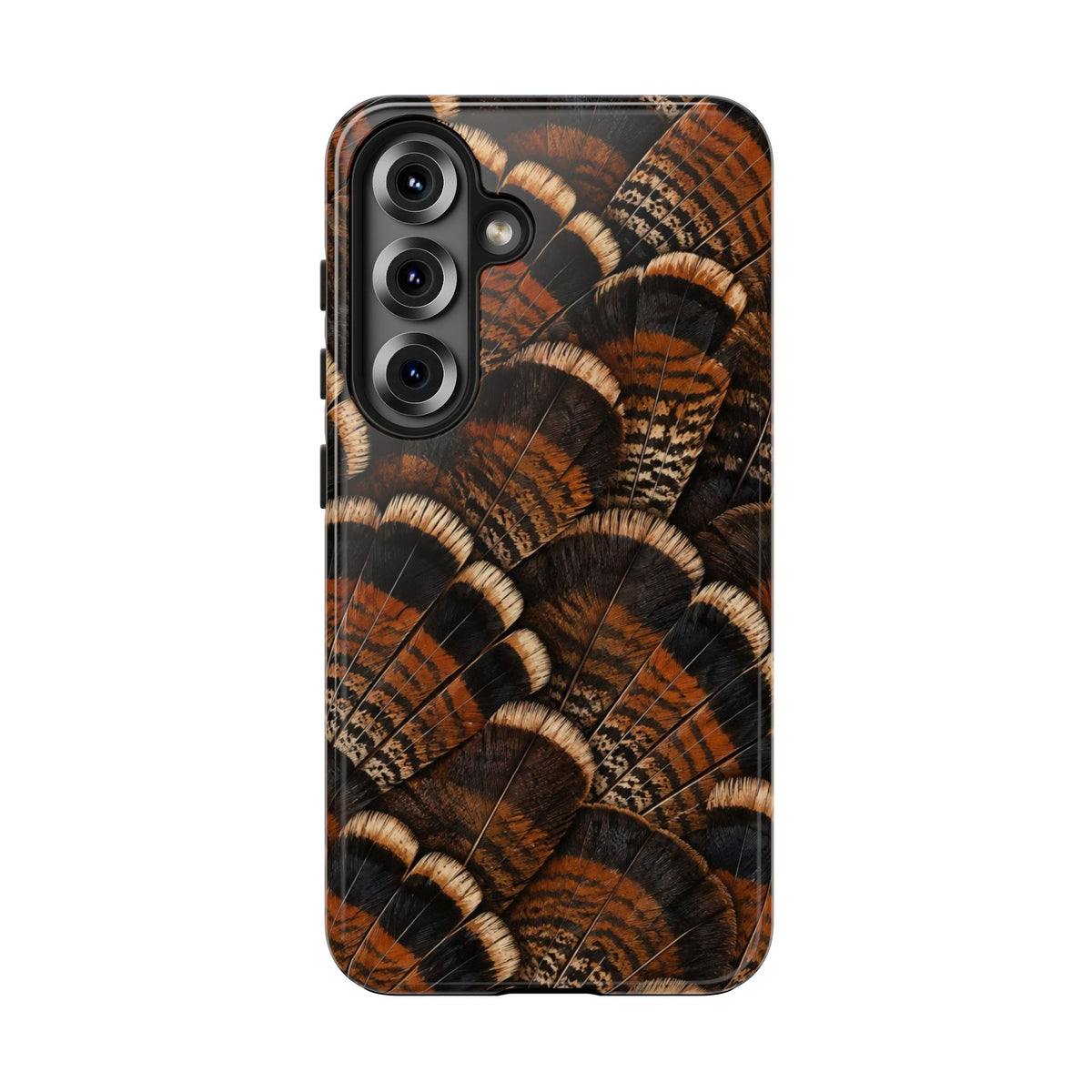 Rustic Turkey Feather Pattern - Tough Phone Case