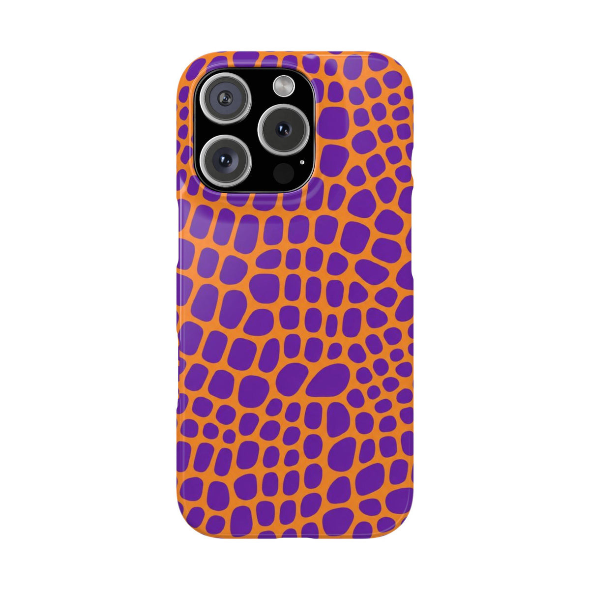 Purple & Orange Gator — Slim iphone Case