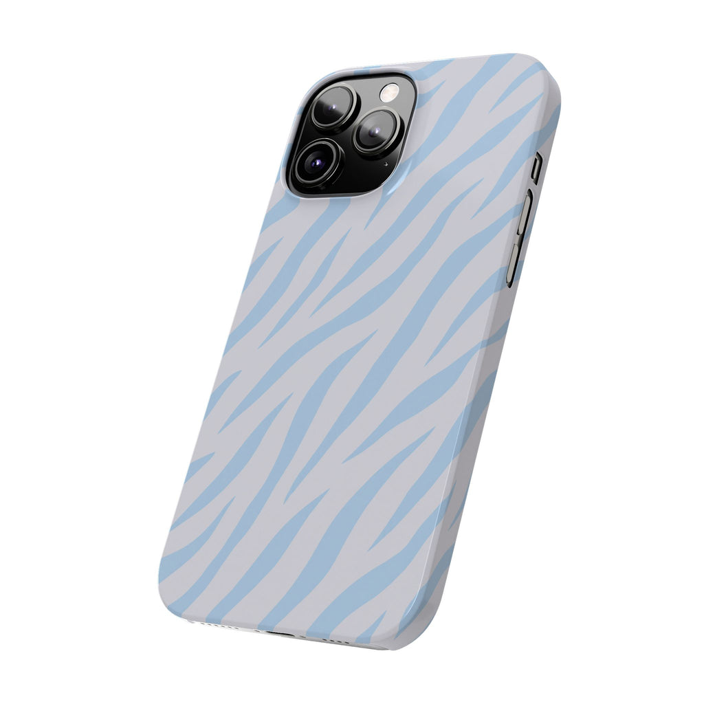 Blue Zebra - Slim iphone Case