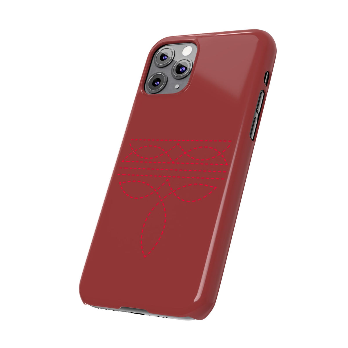 Red Boot Stitch — Slim iphone Case