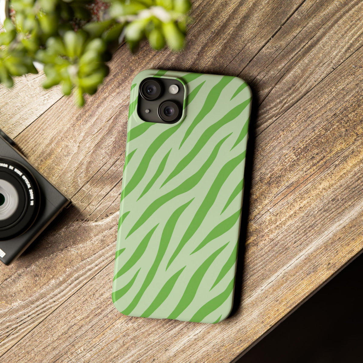 Green Zebra — Slim iphone Case