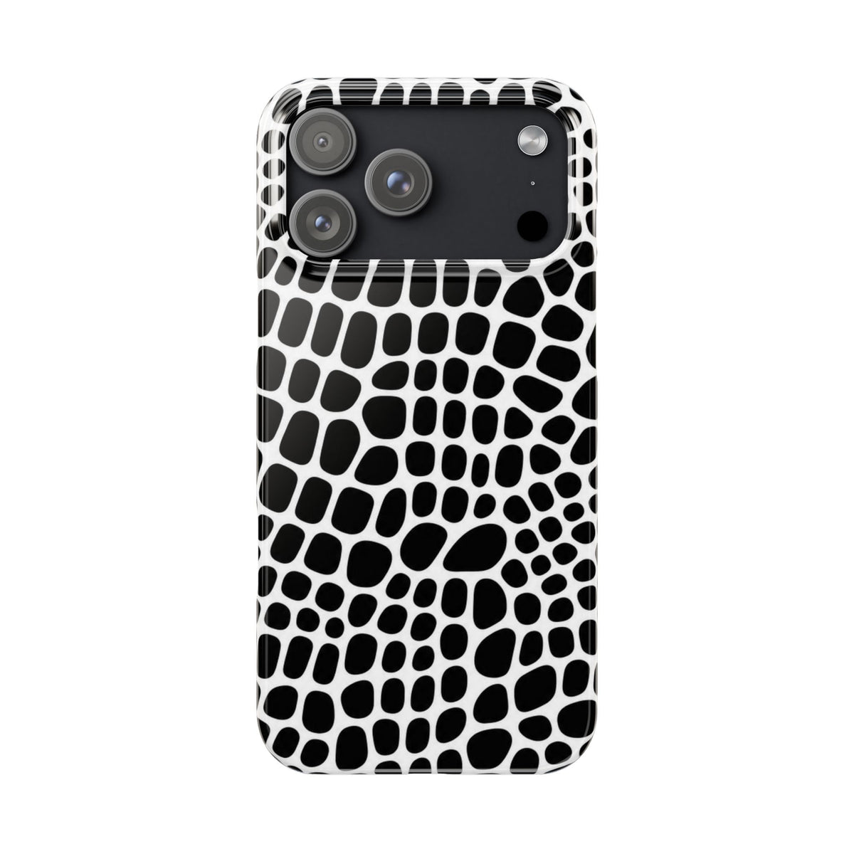 Black and White Gator — Slim iphone Case