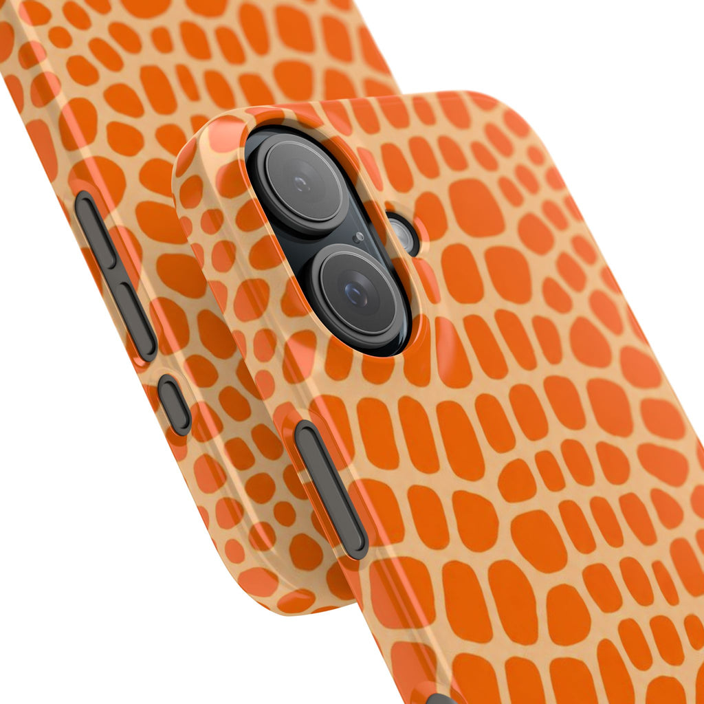Orange Gator— Slim iphone Case