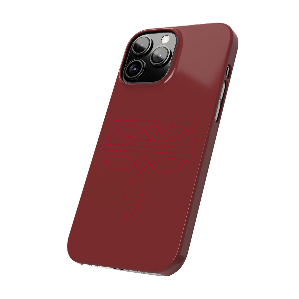 Red Boot Stitch — Slim iphone Case