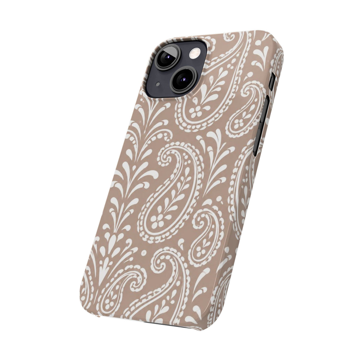 Beige Paisley — Slim iphone Case