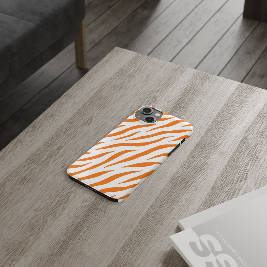 Orange Zebra— Slim iphone Case