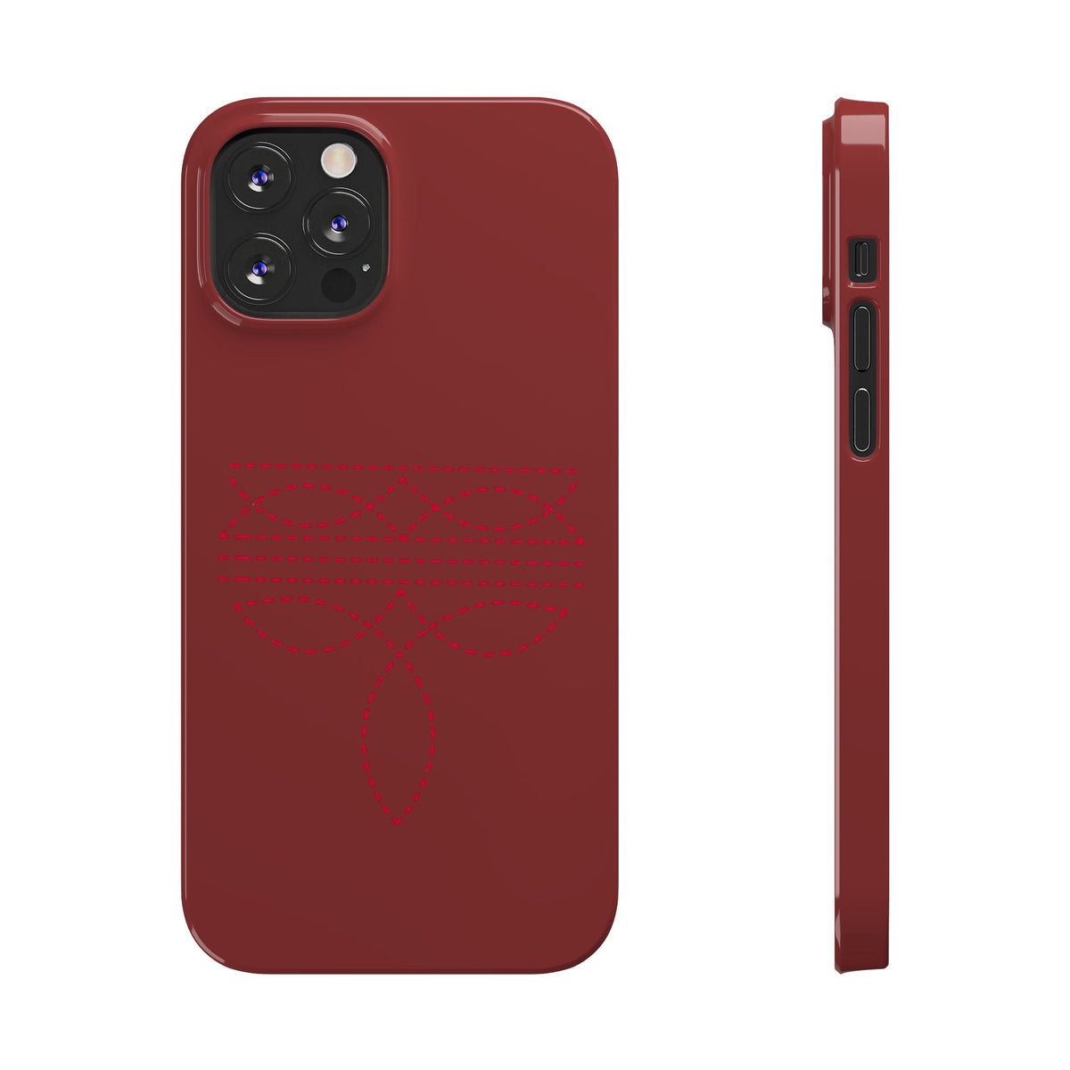 Red Boot Stitch — Slim iphone Case