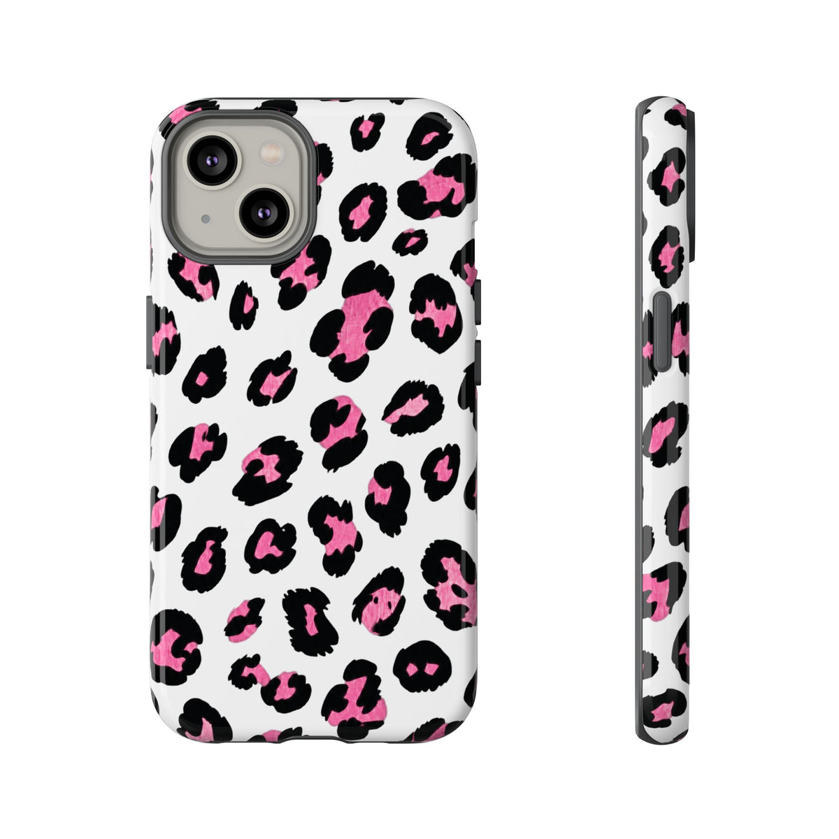 Pink Leopard Print Phone Case — Tough iphone Case