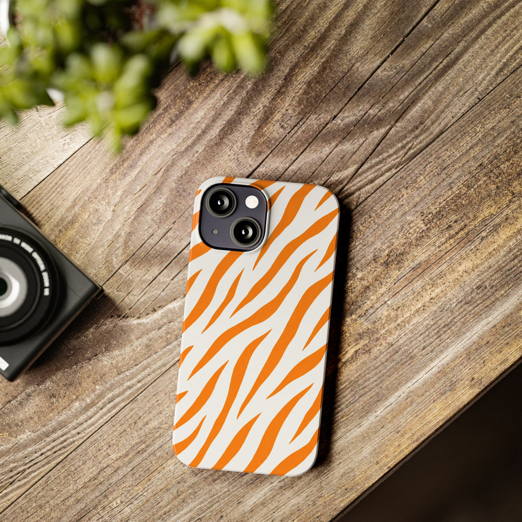 Orange Zebra— Slim iphone Case