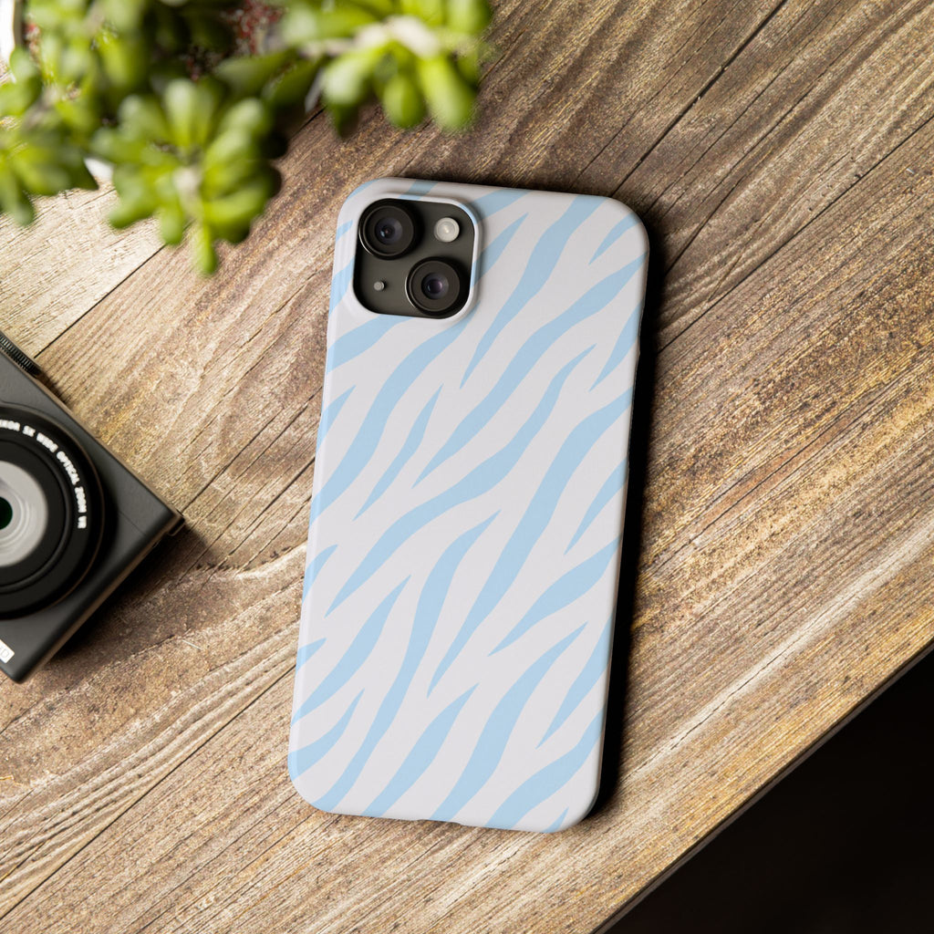 Blue Zebra - Slim iphone Case