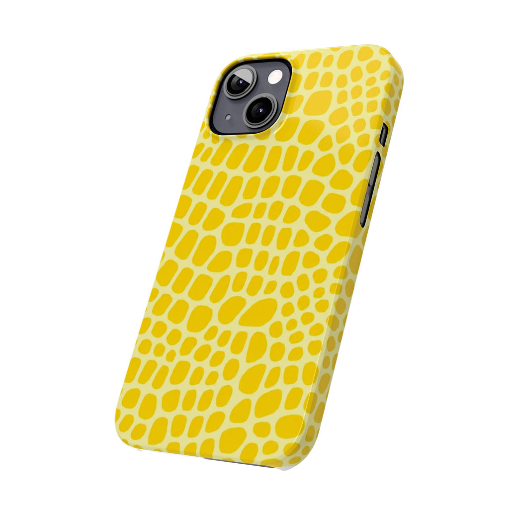 Yellow Gator — Slim iphone Case