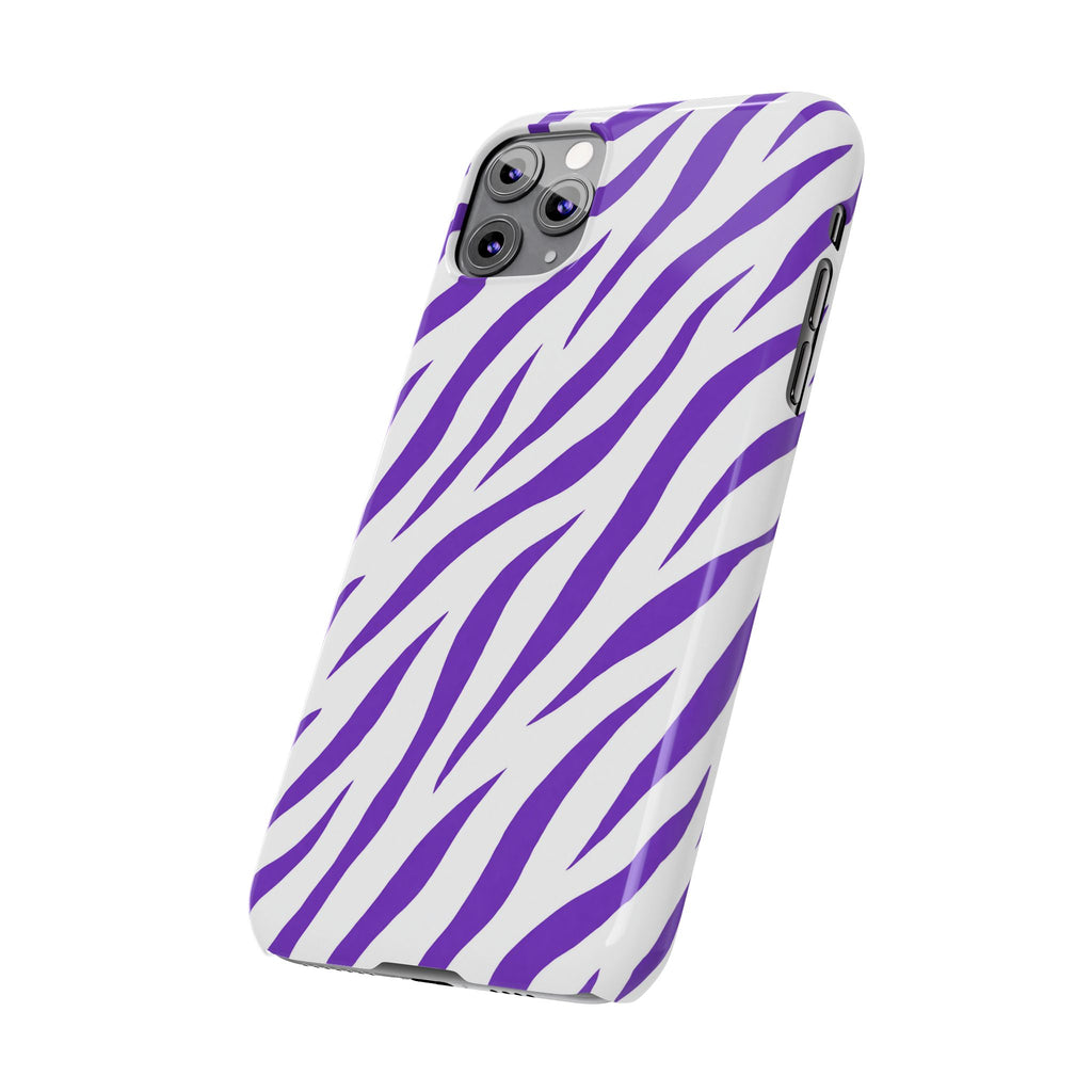 Purple Zebra  — Slim iphone Case