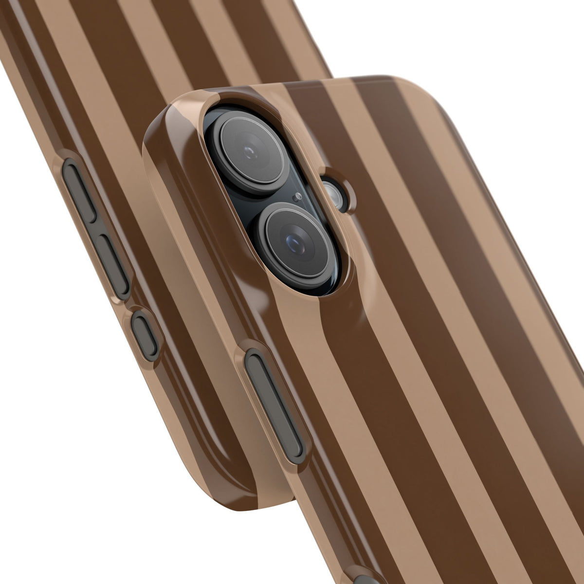 Retro Brown Stripes— Slim iphone Case