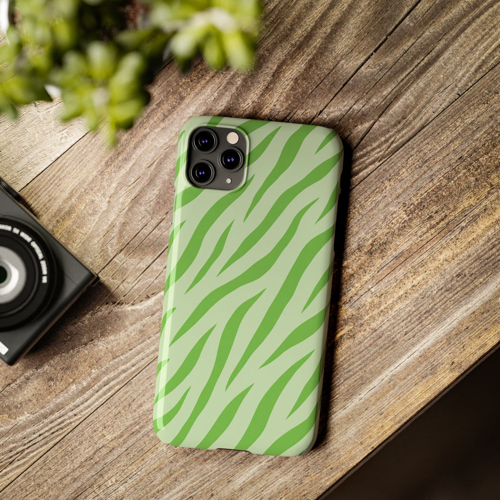 Green Zebra — Slim iphone Case