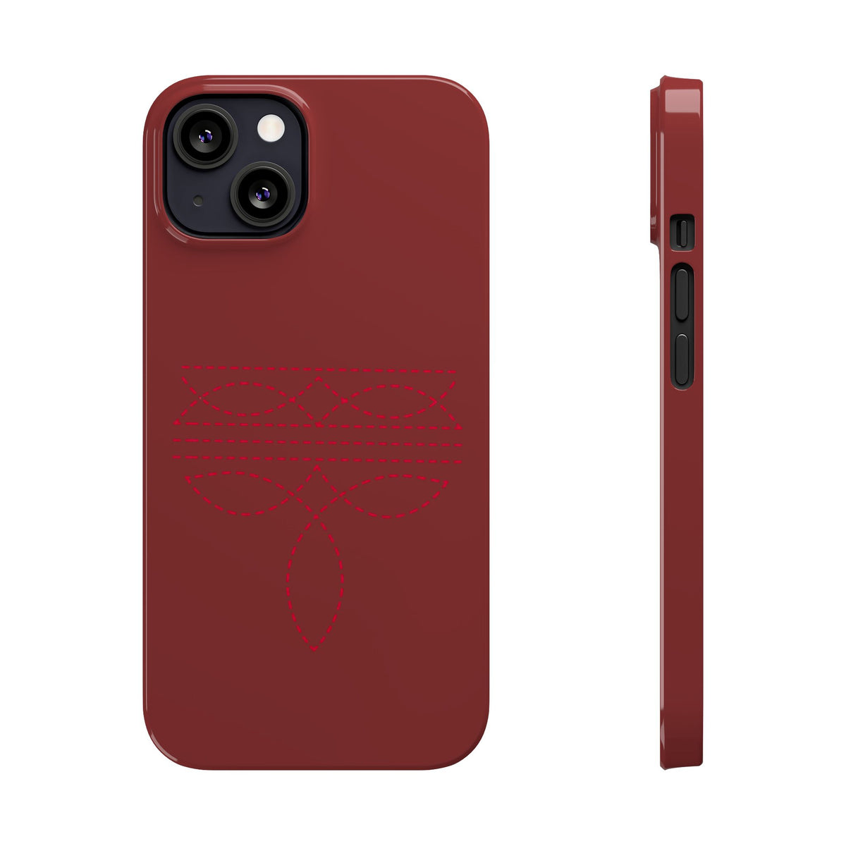 Red Boot Stitch — Slim iphone Case