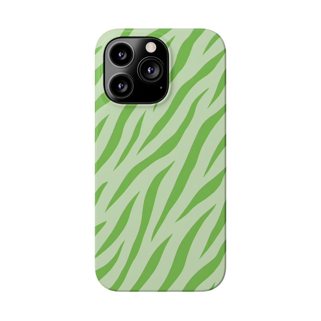 Green Zebra — Slim iphone Case