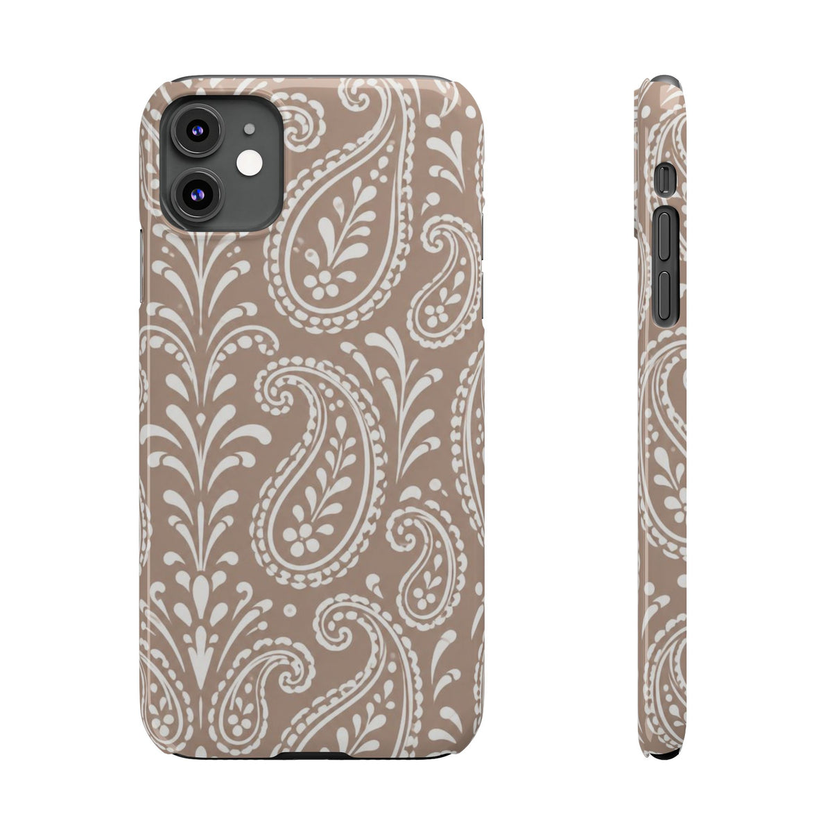 Beige Paisley — Slim iphone Case