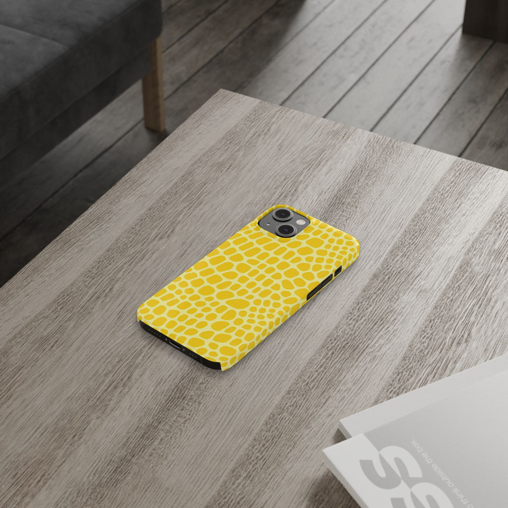 Yellow Gator — Slim iphone Case