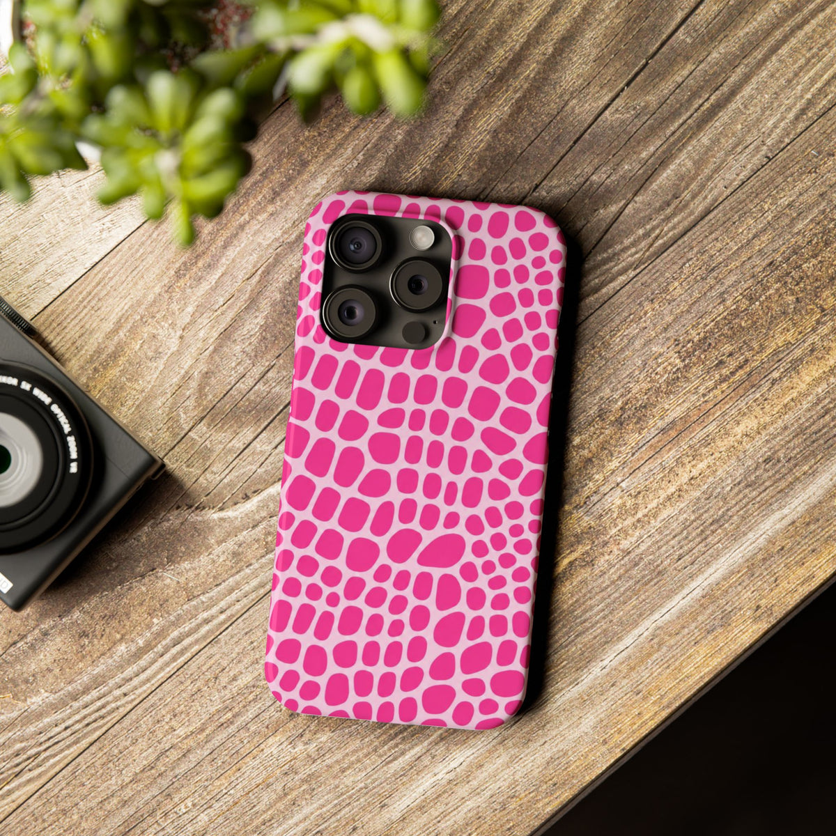 Pink Gator — Slim iphone Case