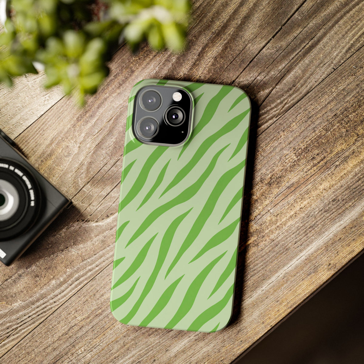 Green Zebra — Slim iphone Case