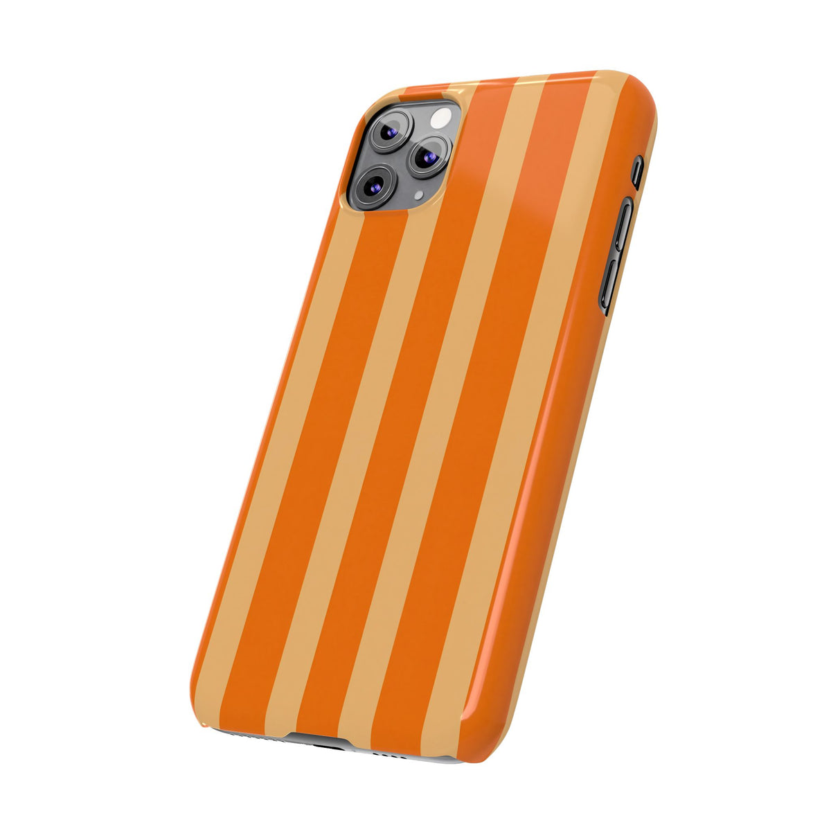 Retro Orange Stripes - Slim iphone Case