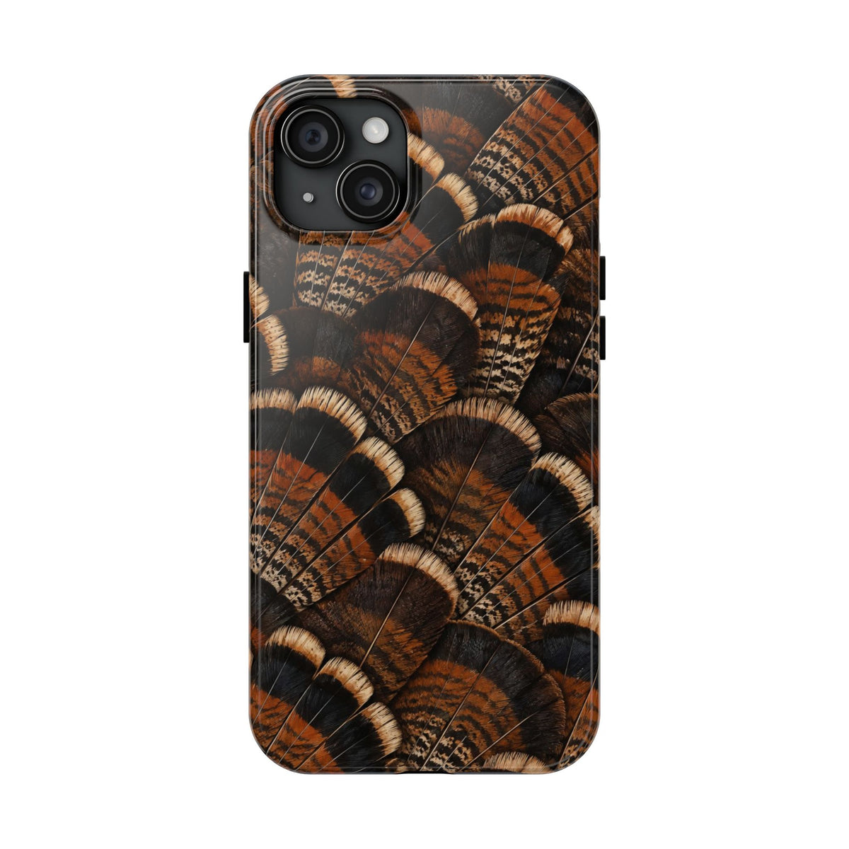 Rustic Turkey Feather Pattern - Tough Phone Case