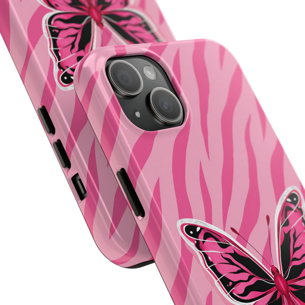 Pink Butterfly - Tough Phone Case