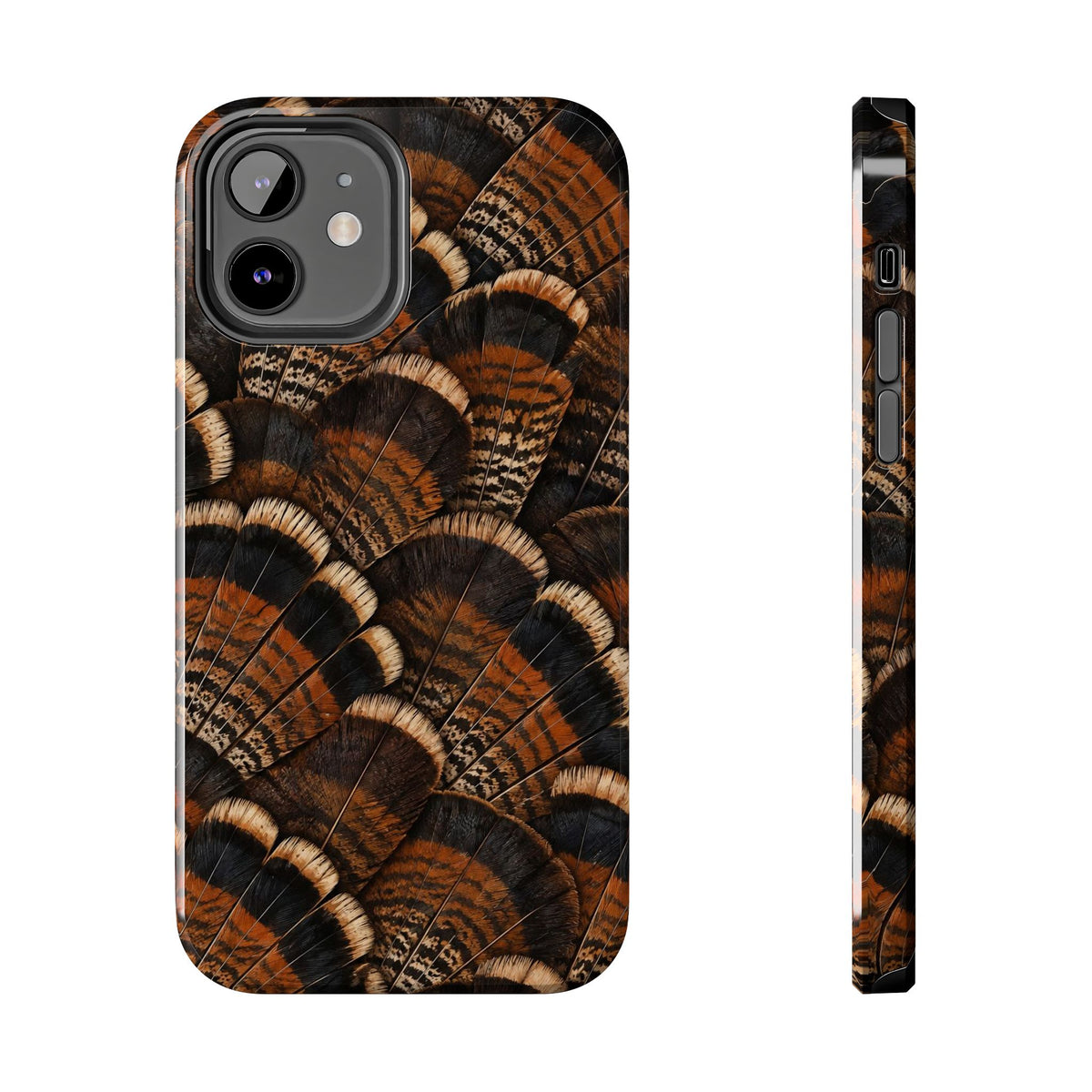 Rustic Turkey Feather Pattern - Tough Phone Case