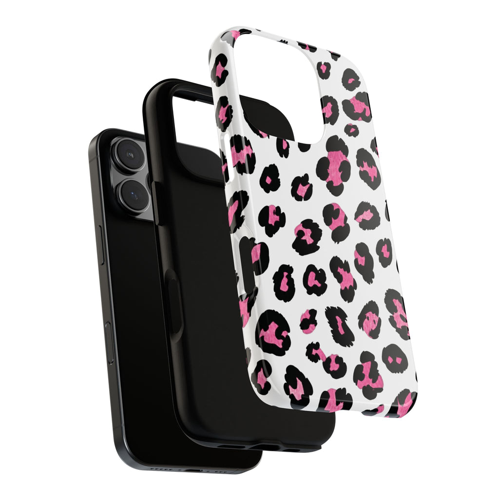 Pink Leopard Print Phone Case — Tough iphone Case