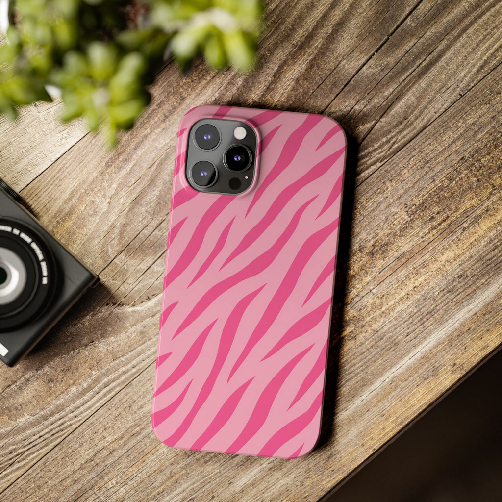 Pink Zebra— Slim iphone Case