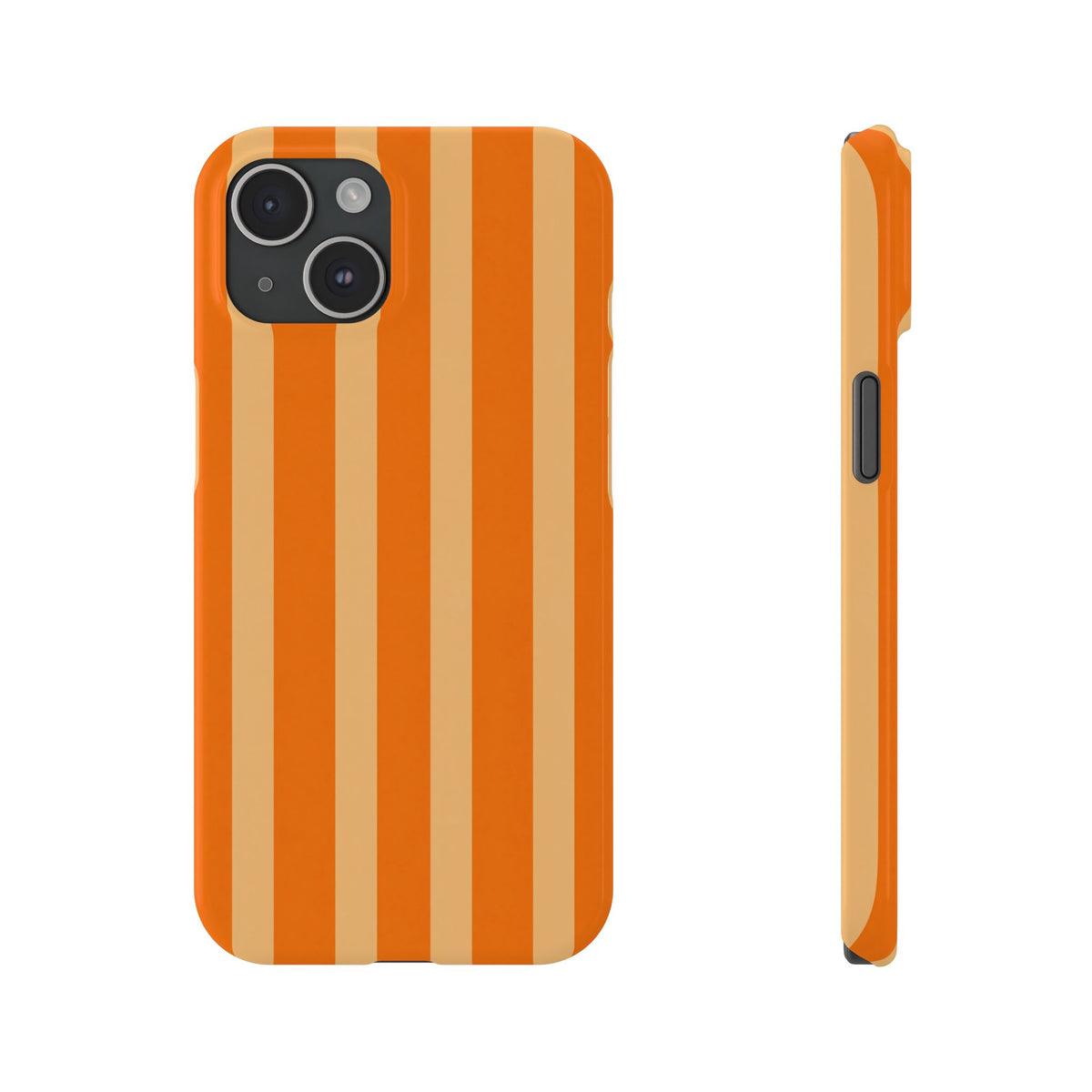 Retro Orange Stripes - Slim iphone Case