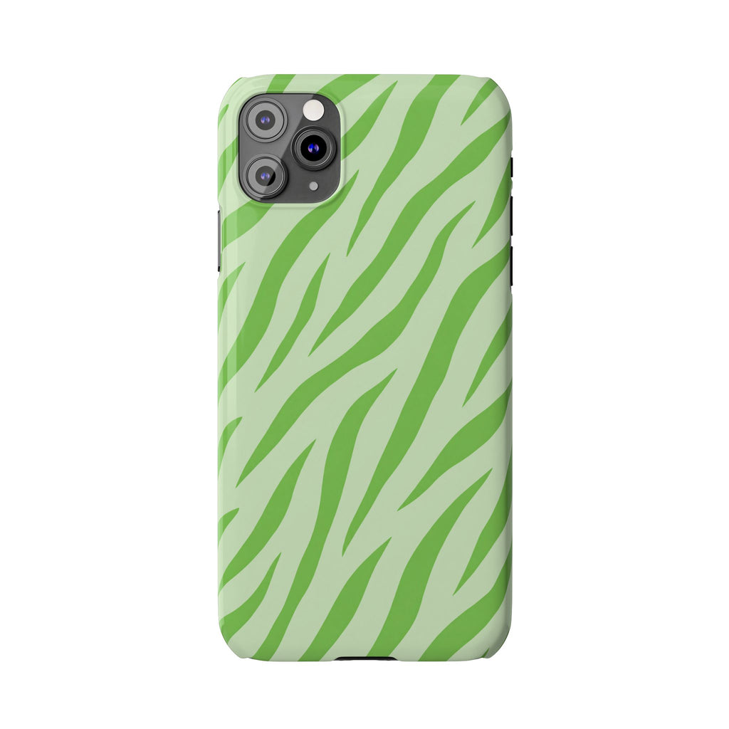 Green Zebra — Slim iphone Case