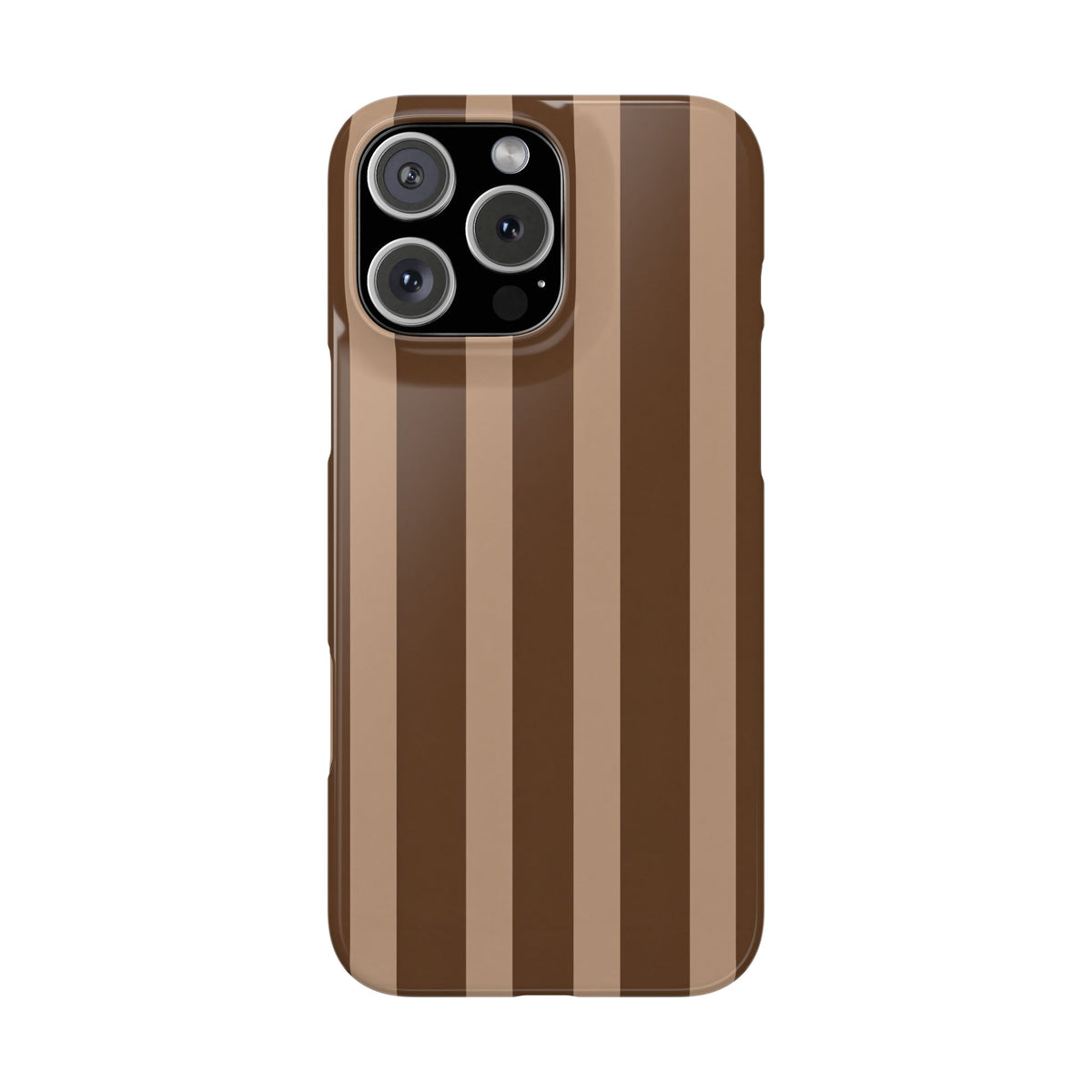 Retro Brown Stripes— Slim iphone Case