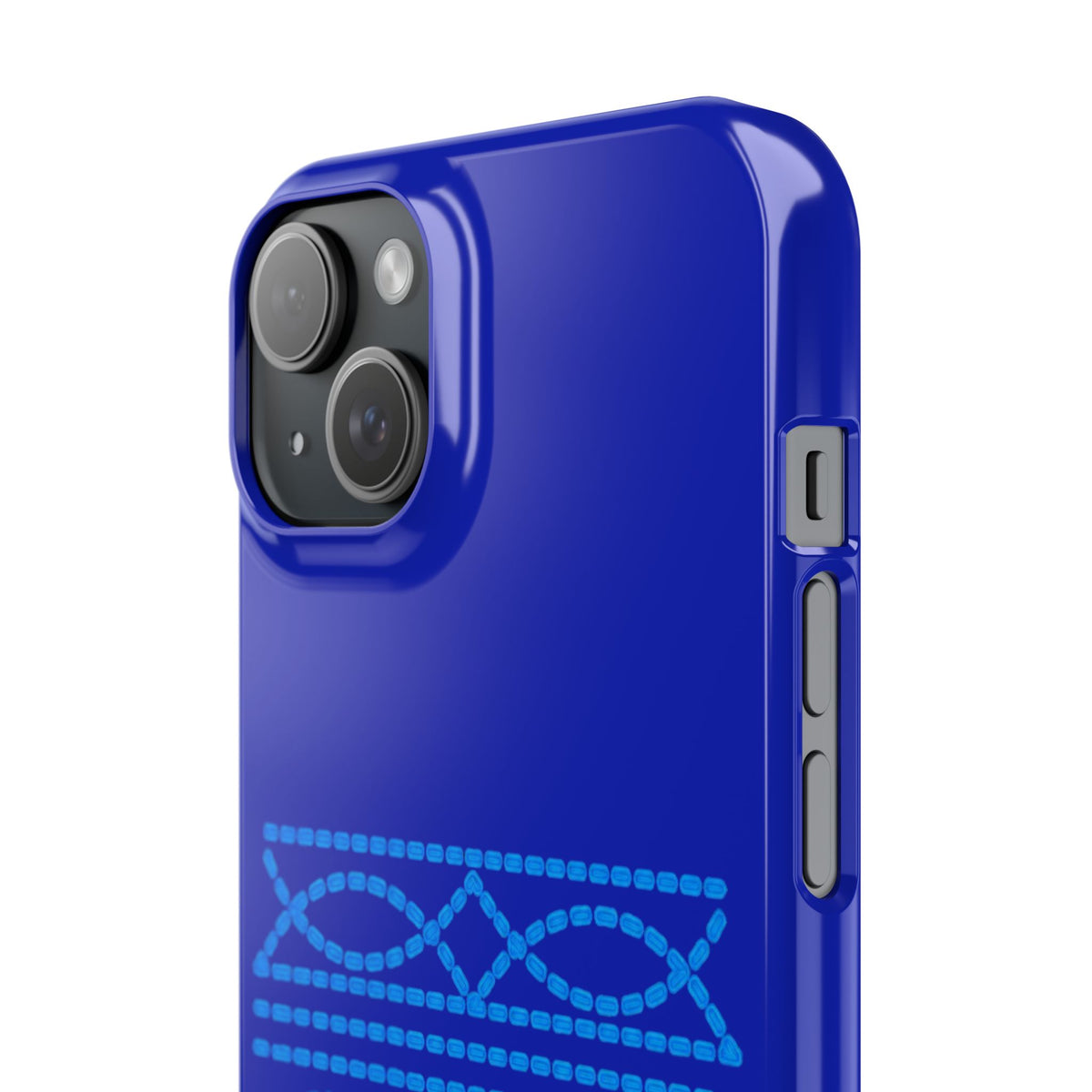 Blue Boot Stitch— Slim iphone Case