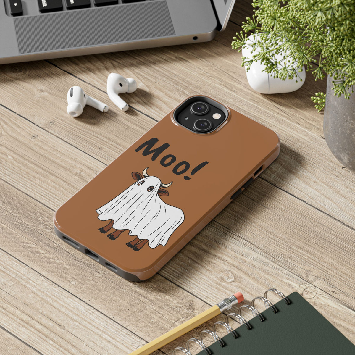 Ghost Cow– Tough Phone Case