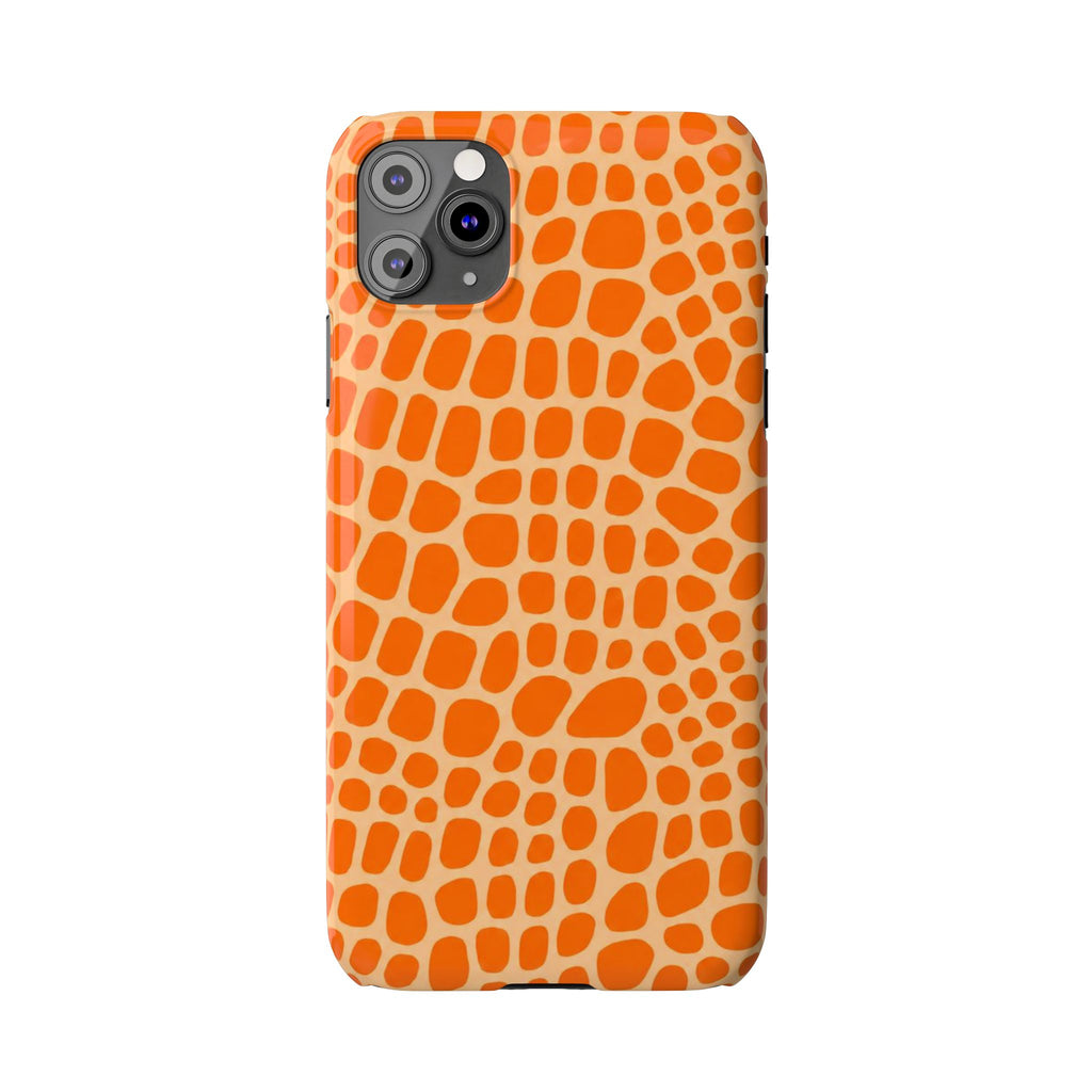 Orange Gator— Slim iphone Case