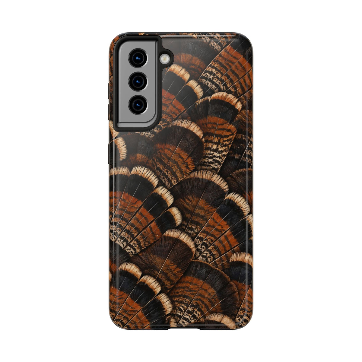 Rustic Turkey Feather Pattern - Tough Phone Case