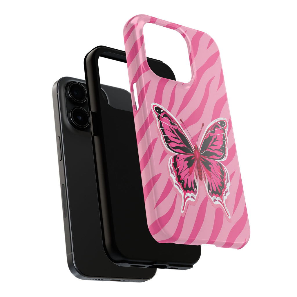 Pink Butterfly - Tough Phone Case