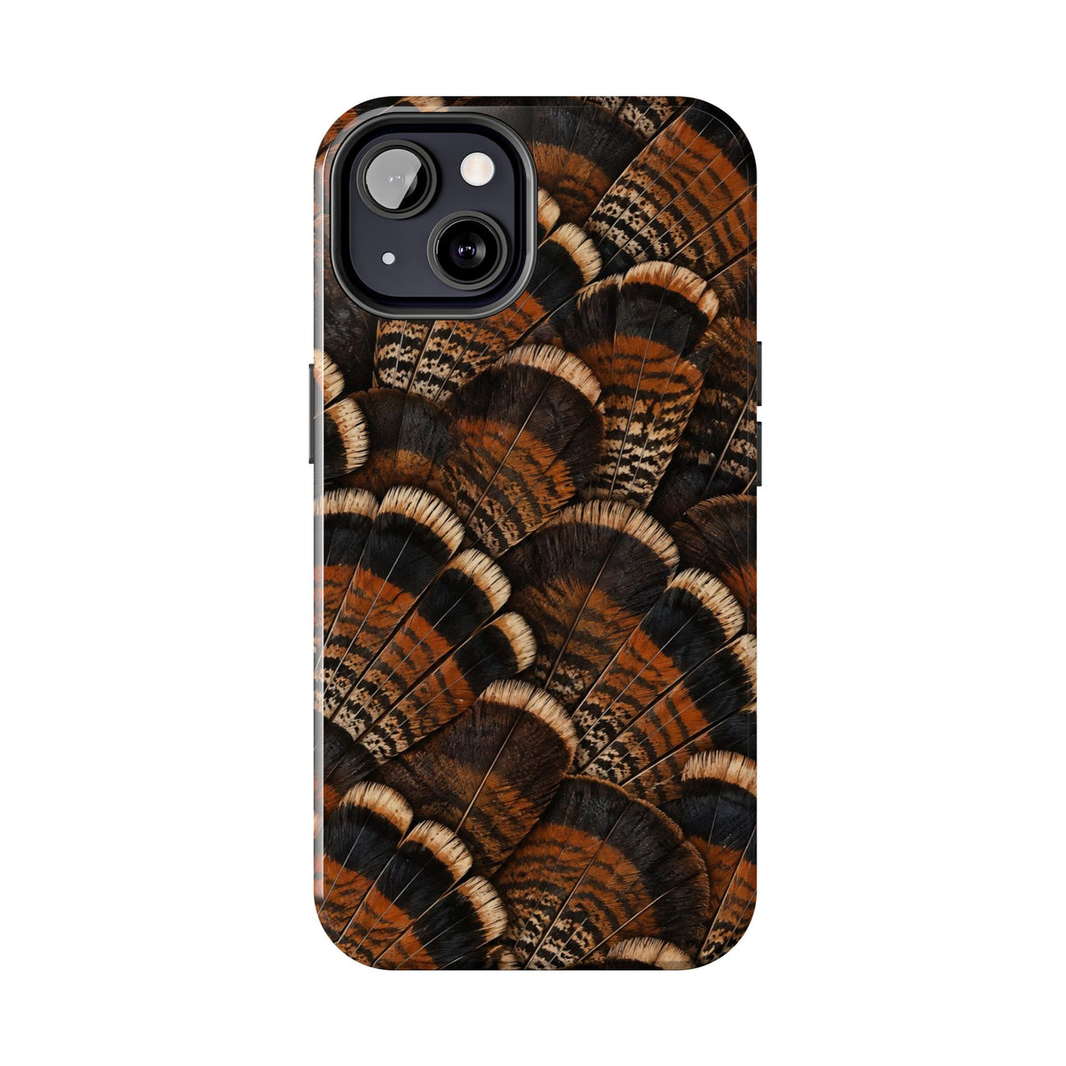 Rustic Turkey Feather Pattern - Tough Phone Case