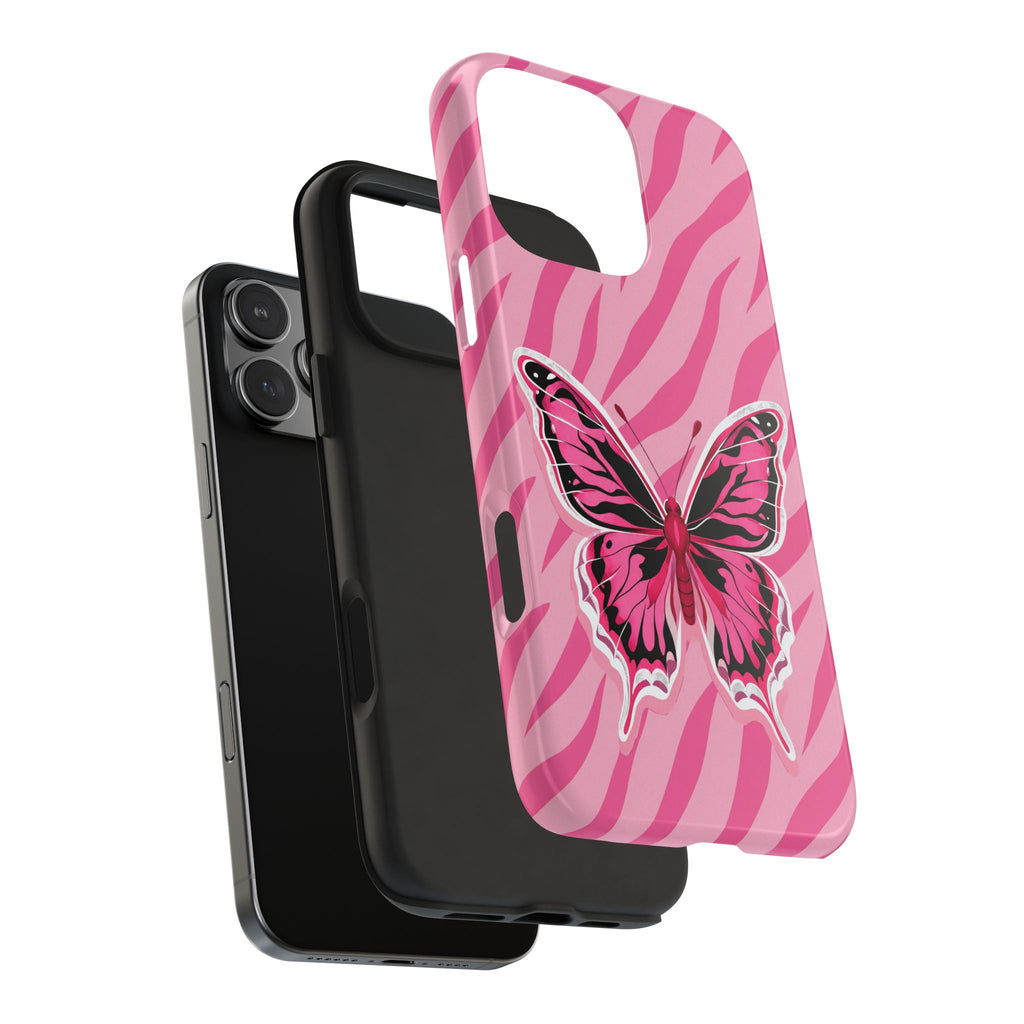 Pink Butterfly - Tough Phone Case