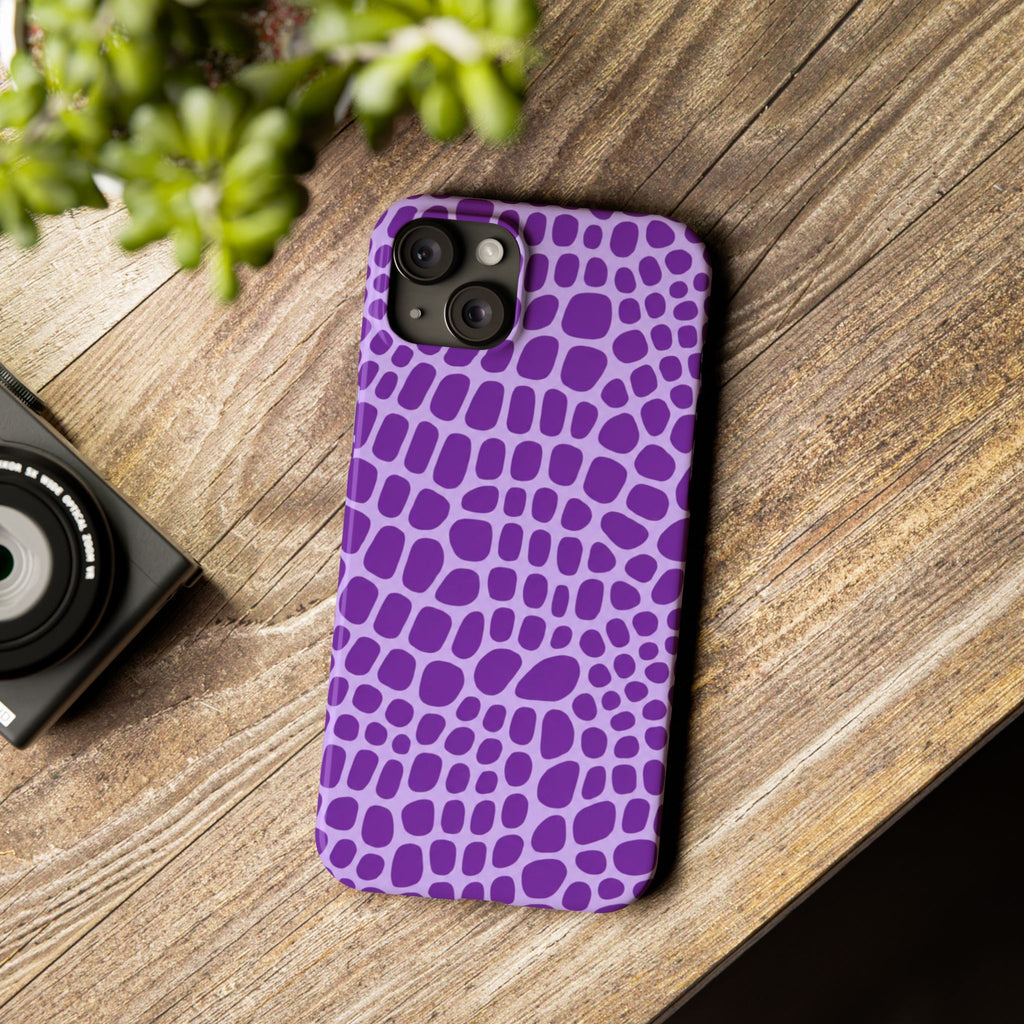 Purple Gator - Slim iphone Case