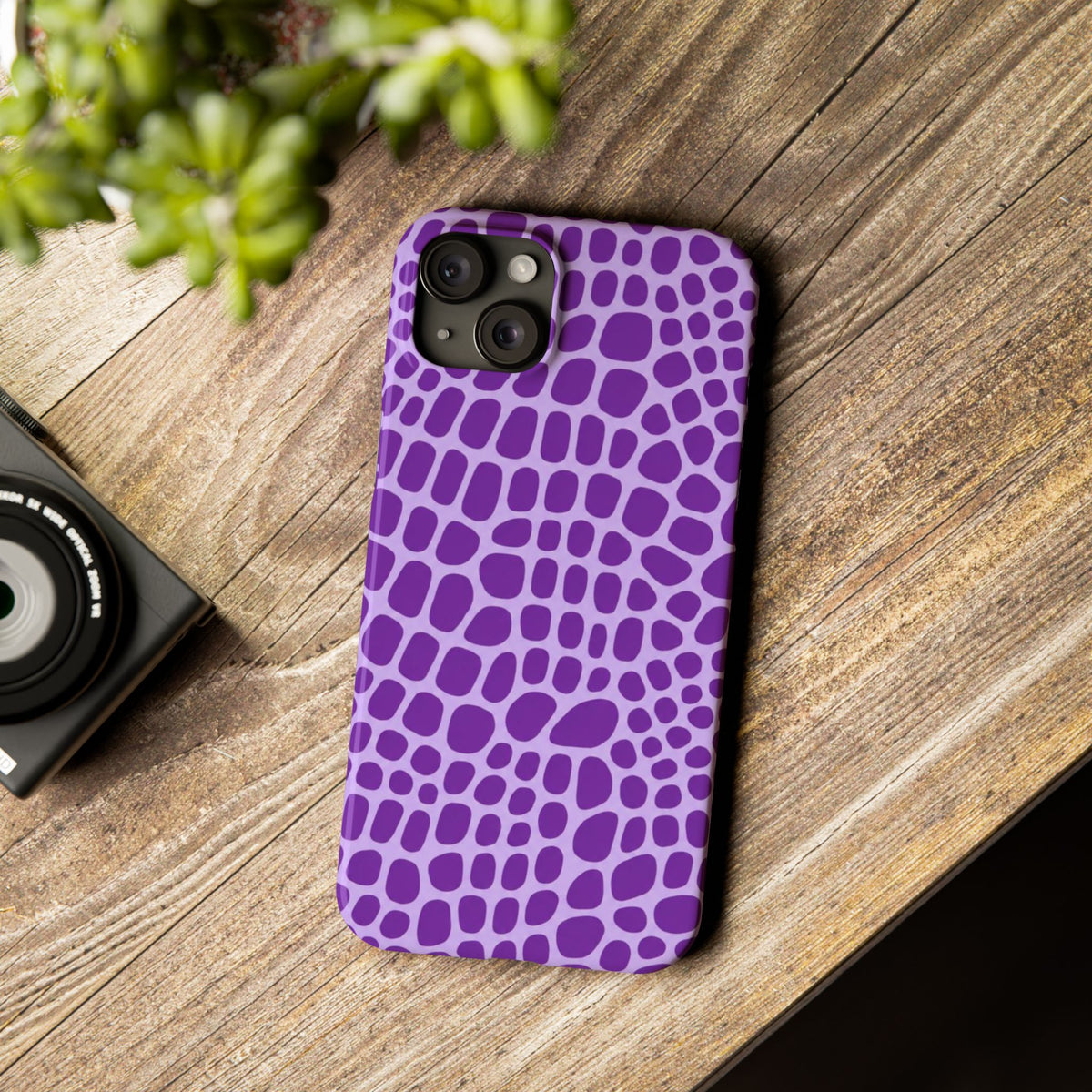 Purple Gator - Slim iphone Case