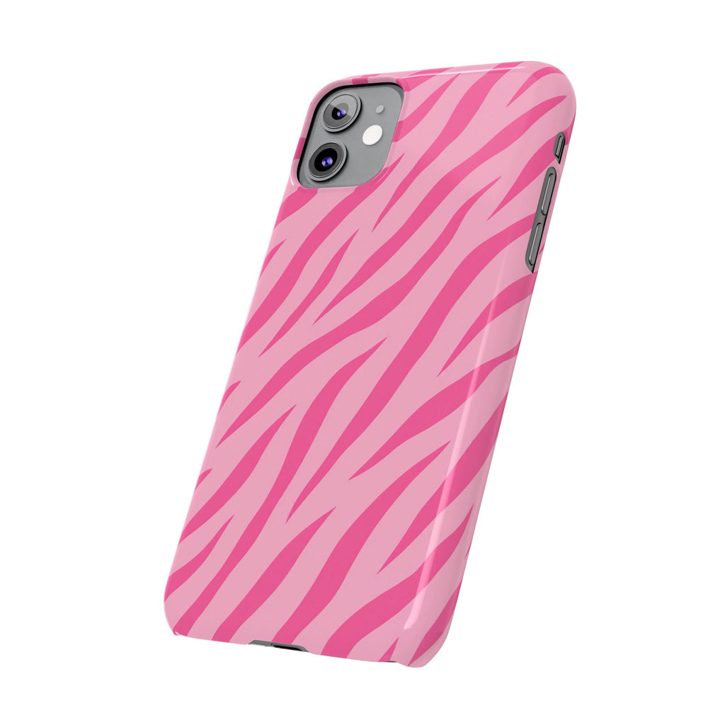 Pink Zebra— Slim iphone Case