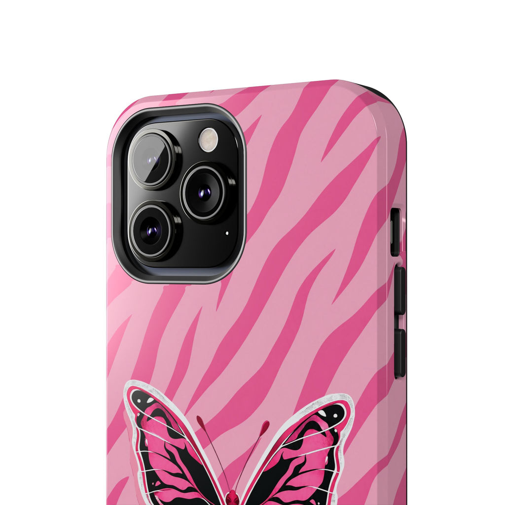 Pink Butterfly - Tough Phone Case